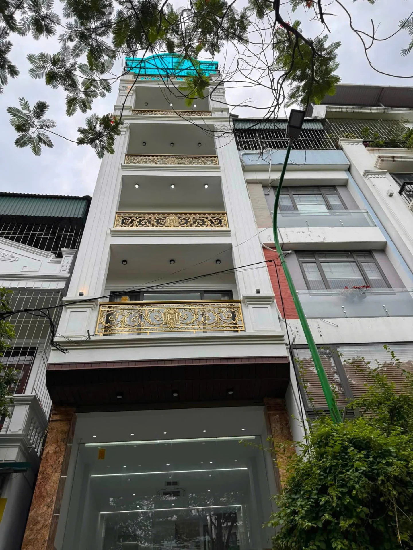 Nội thất nhà phố mặt tiền 5 tầng, Yên Bái