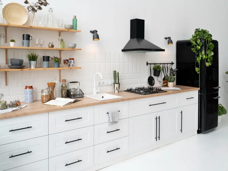 Tủ bếp gỗ công nghiệp phủ Acrylic